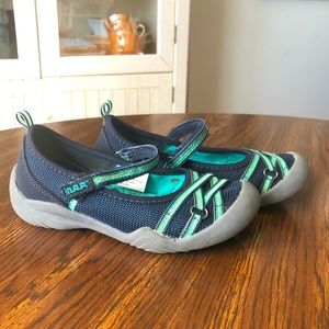 Girl’s M.A.P. Mary Jane shoes, blue sz 13. EUC